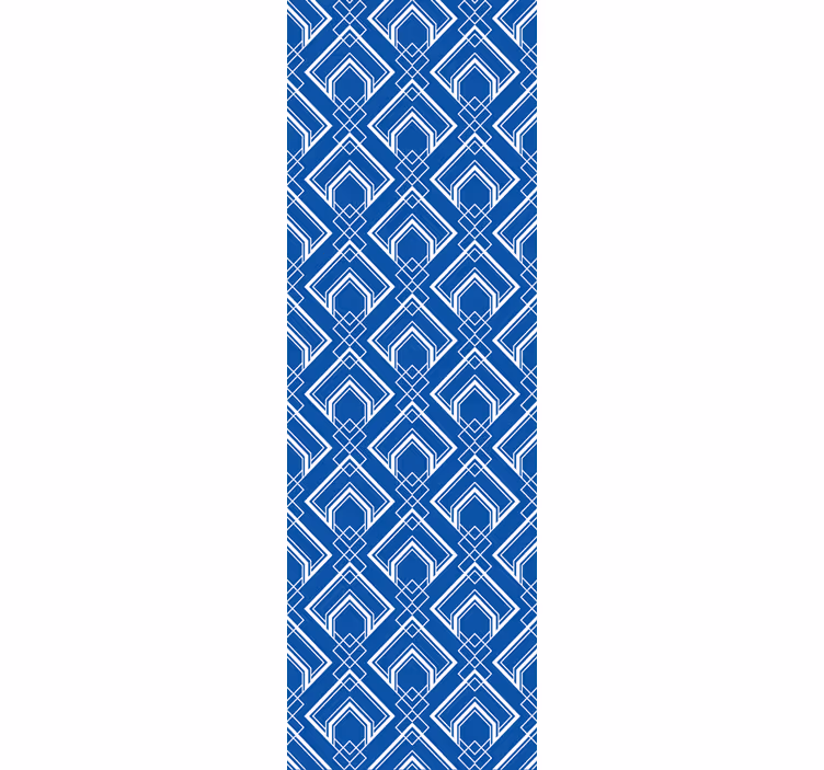 Geometrikus kék minta Tapéta Geometriai - TenStickers