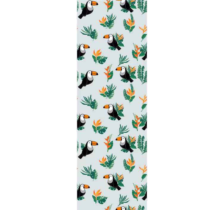 Trópusi tukán design Allati tapéta - TenStickers