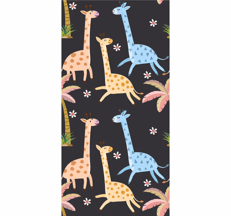 Szafari állatjelenet Allati tapéta - TenStickers