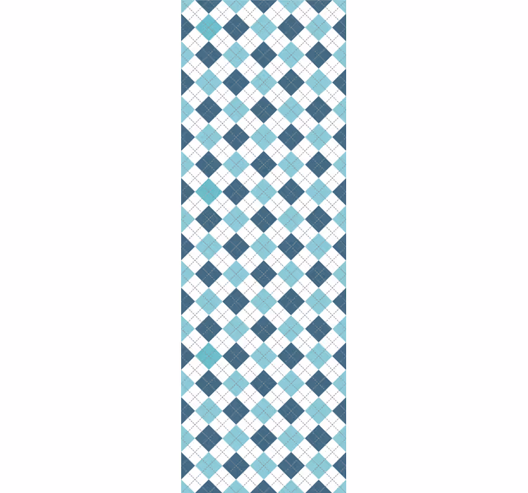 Geometrikus argyle minta Tapéta Négyzet alakú tapéta - TenStickers