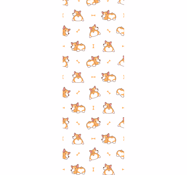 Játékos corgik Tapéta Kutya Tapéták - TenStickers