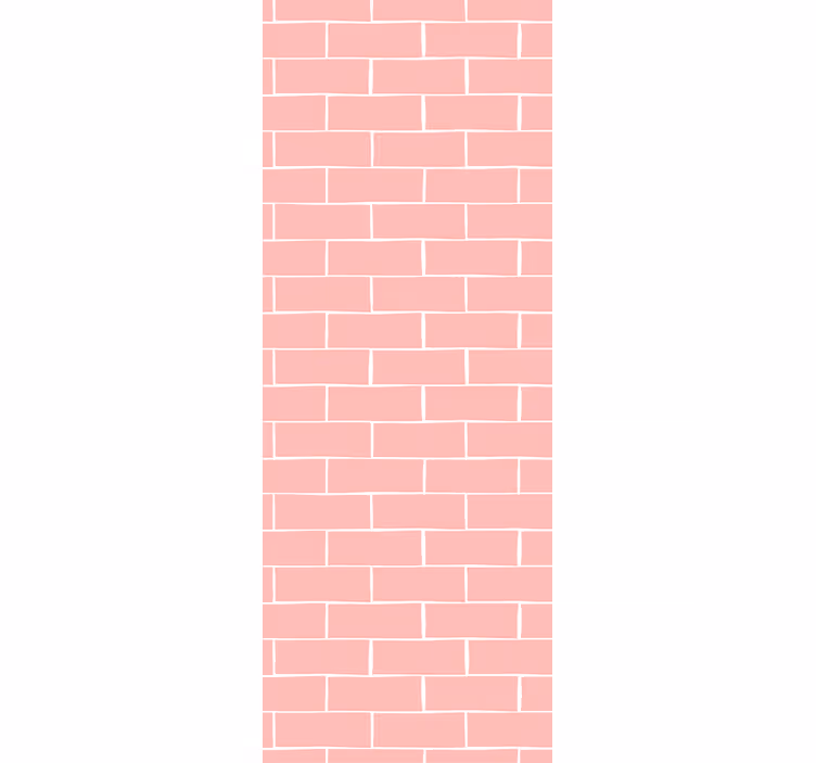 Rózsaszín tégla minta Tégla tapéta - TenStickers