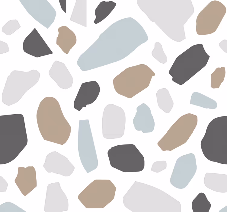 Szürke terrazzo tapéta kő - TenStickers