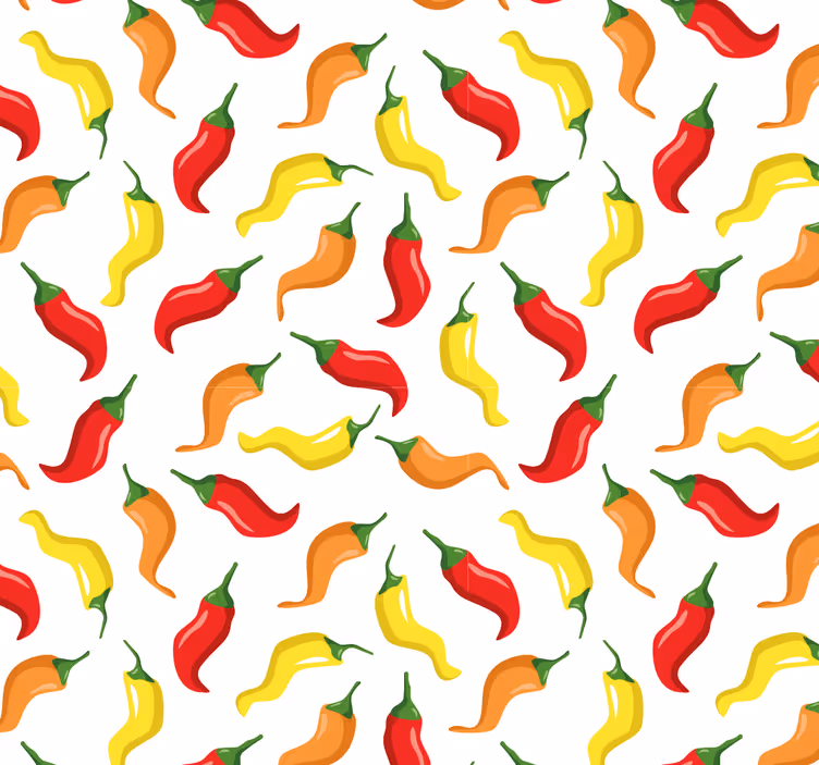 Chili paprika minta Tapéta Természet - TenStickers