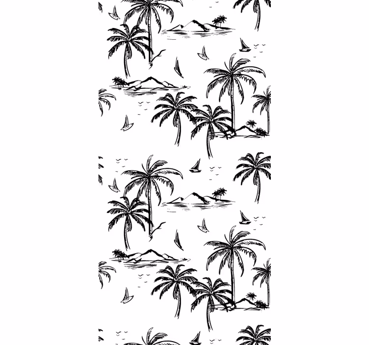 Tropical island scenery esőerdő háttérképek - TenStickers