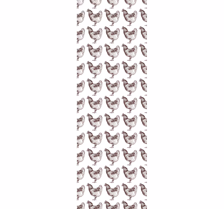 Tyúk mintás tervezés Allati tapéta - TenStickers
