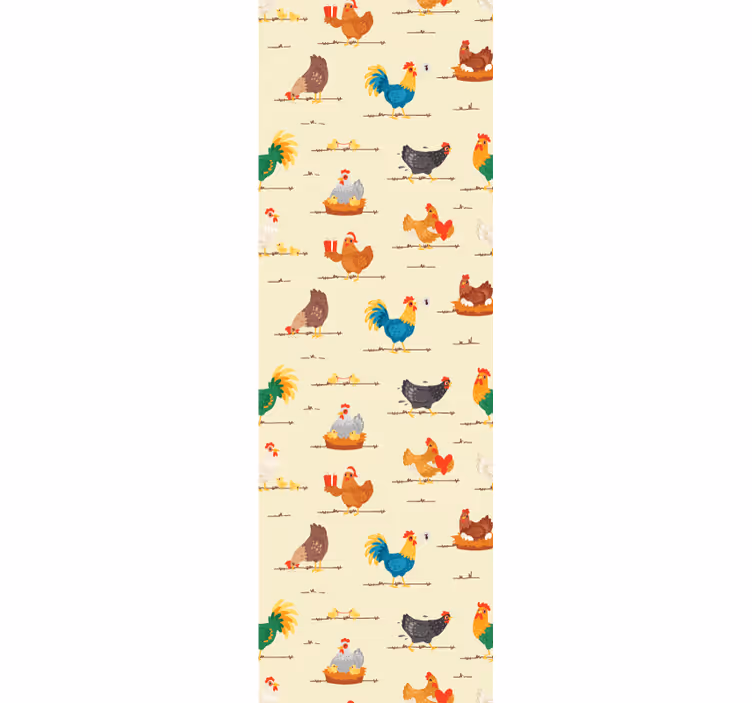 Csirkék bőven Allati tapéta - TenStickers