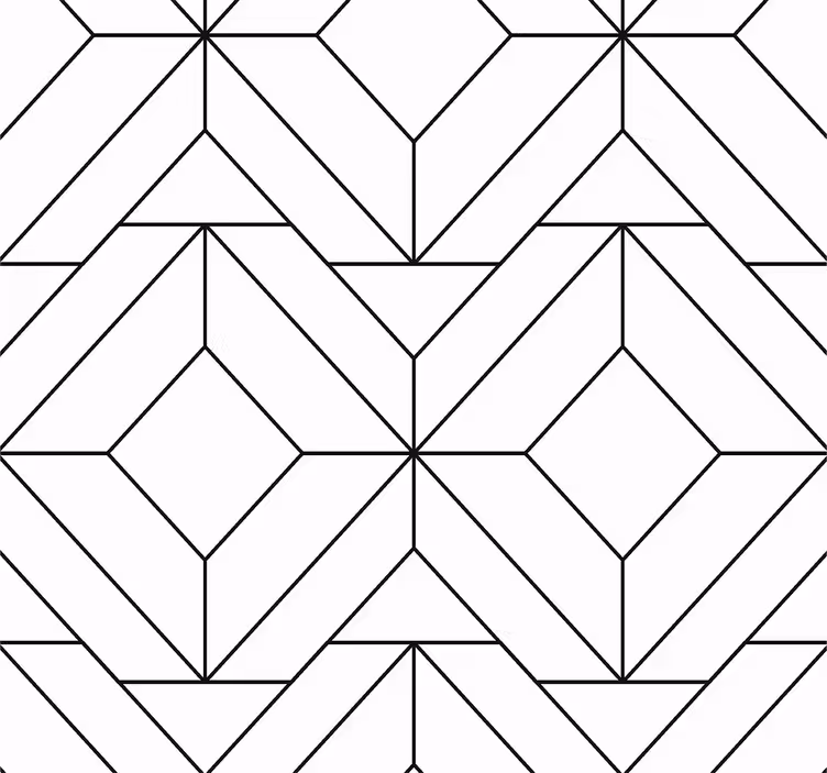 északi geometriai minták absztrakt tapéta - TenStickers