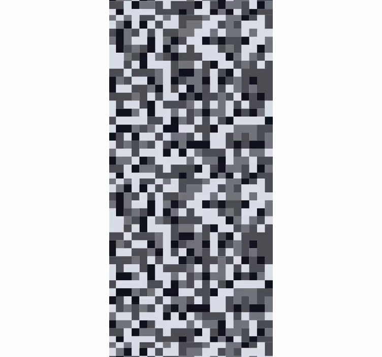 Skandináv stílusú szürke négyzetek absztrakt tapéta - TenStickers