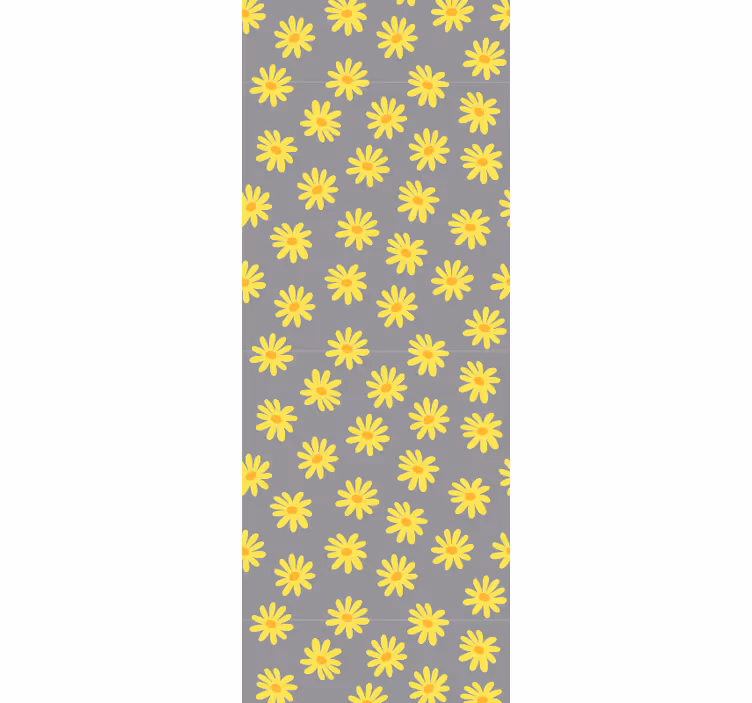 Virágos napfény minta Tapéta Virágok - TenStickers