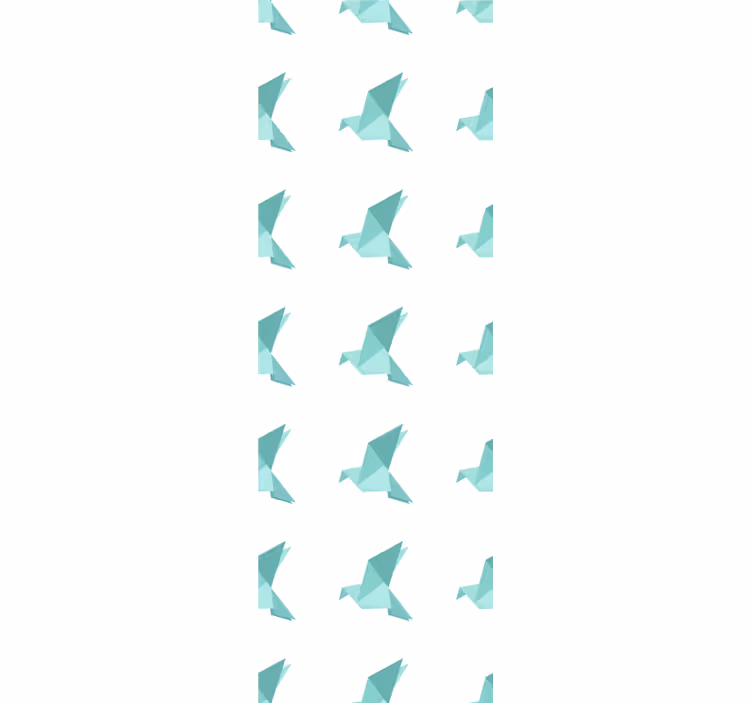 Origami madár minta gyerekszoba tapéta - TenStickers
