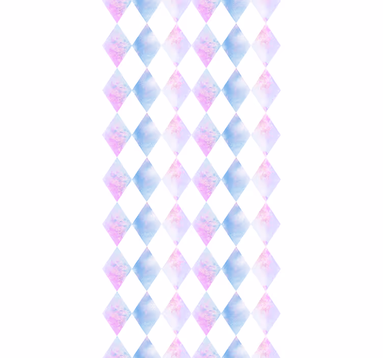 Geometrikus harlekin Tapéta Négyzet alakú tapéta - TenStickers