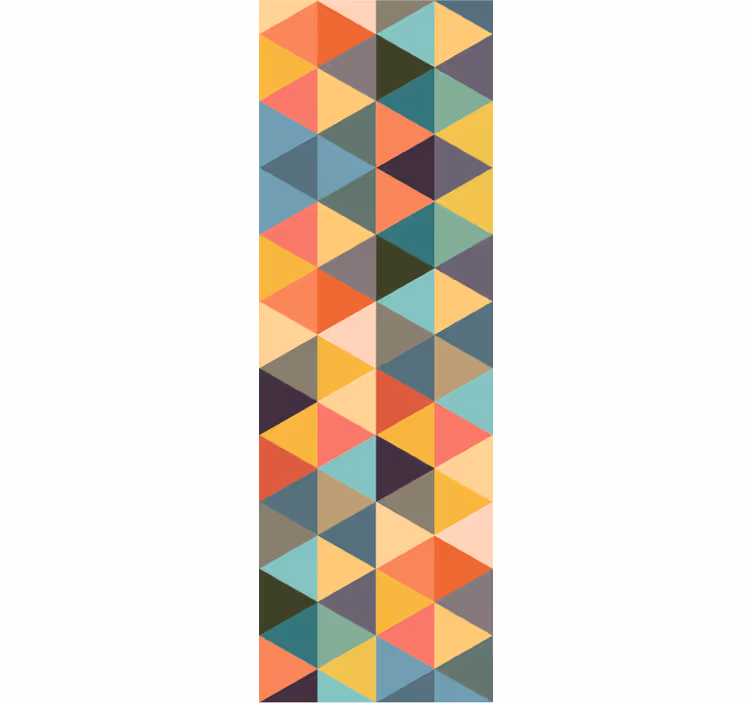 Színes háromszögek Tapéta Geometriai - TenStickers