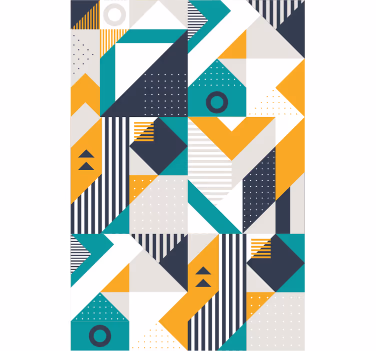 Geometriai együttes Tapéta Geometriai - TenStickers
