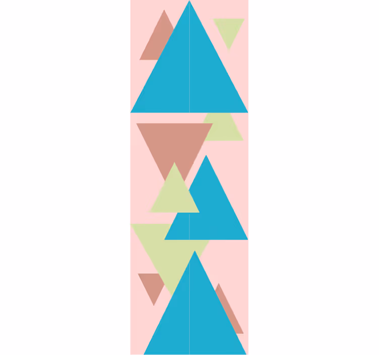 Nagy háromszög design nappali tapéta - TenStickers