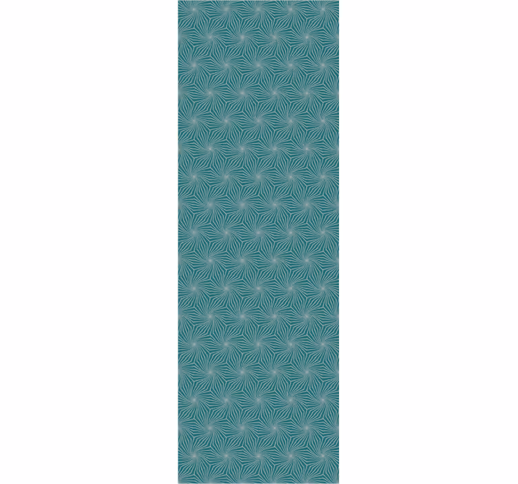 Zöld modern mintás virágos tapéta - TenStickers