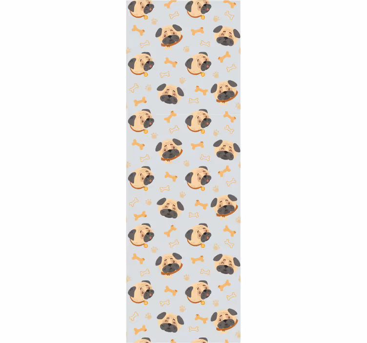 Brit bulldog kölykök mintás tapéta - TenStickers