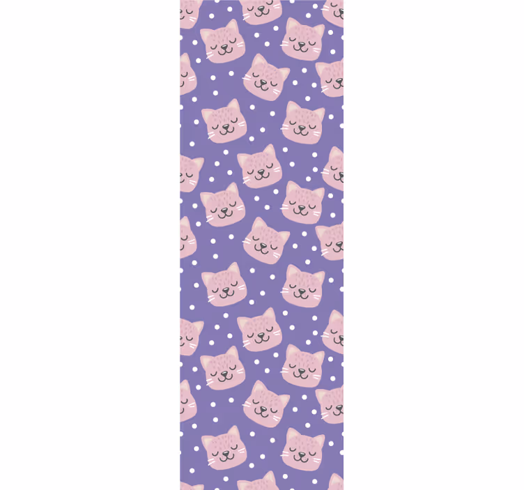 Polka macska minta Babaszoba tapéta - TenStickers