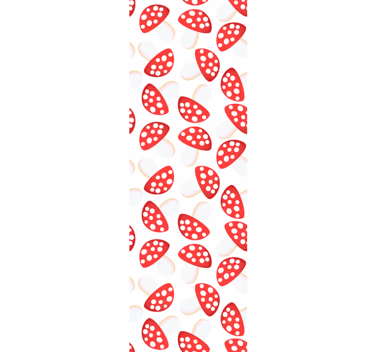 Stilizált eper minta fő tapéta - TenStickers