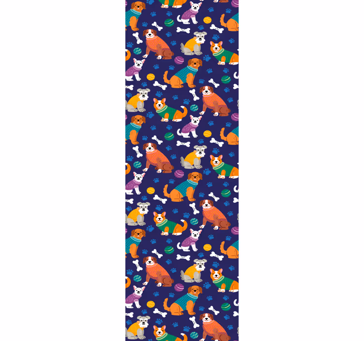 Játékos kisállat minták Állatok tapéta - TenStickers