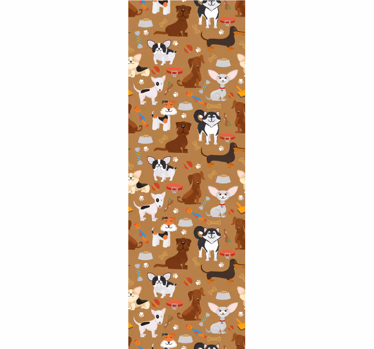 Játékos kölykök Tapéta Kutya Tapéták - TenStickers
