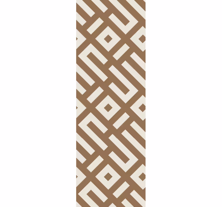 Geometrikus design föld tónusú modern tapéta - TenStickers