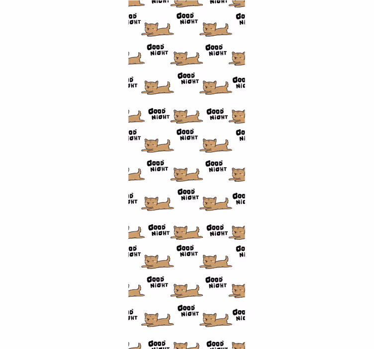 Aranyos kutya alvó hálószoba tapéta - TenStickers