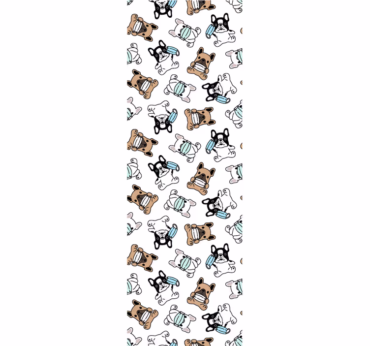 Kutyás korcsolyázók Tapéta Kutya Tapéták - TenStickers
