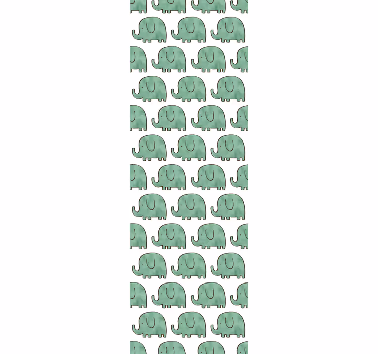 Bájos elefántok Tapéta Elefánt - TenStickers