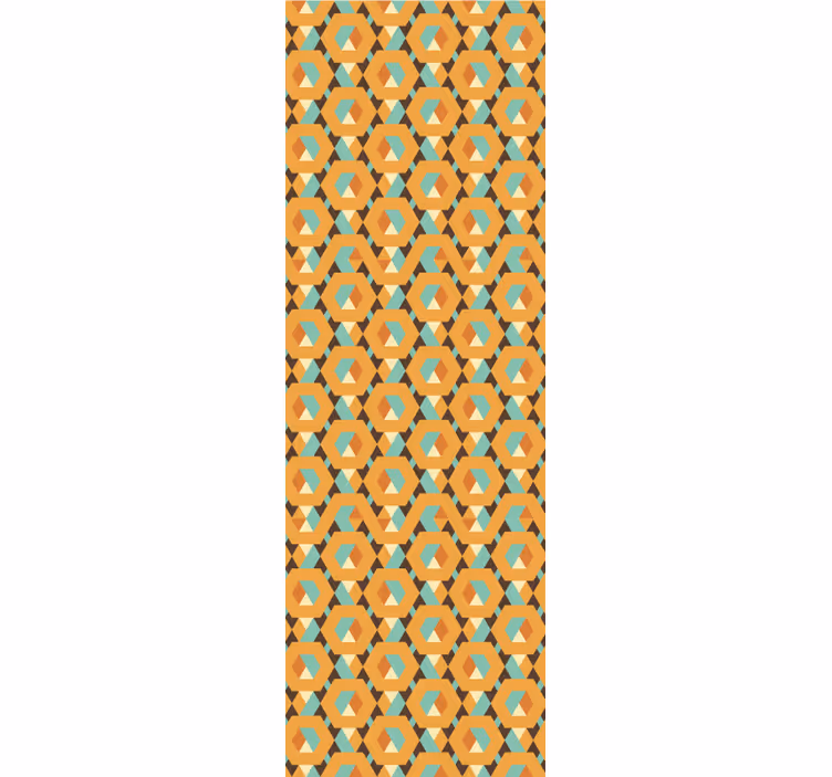 Geometrikus retro nyomtatás Tapéta Geometriai - TenStickers
