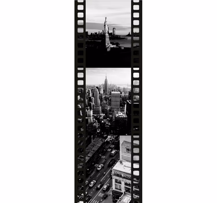 Nyc fotószalag kollázs new york tapéta - TenStickers