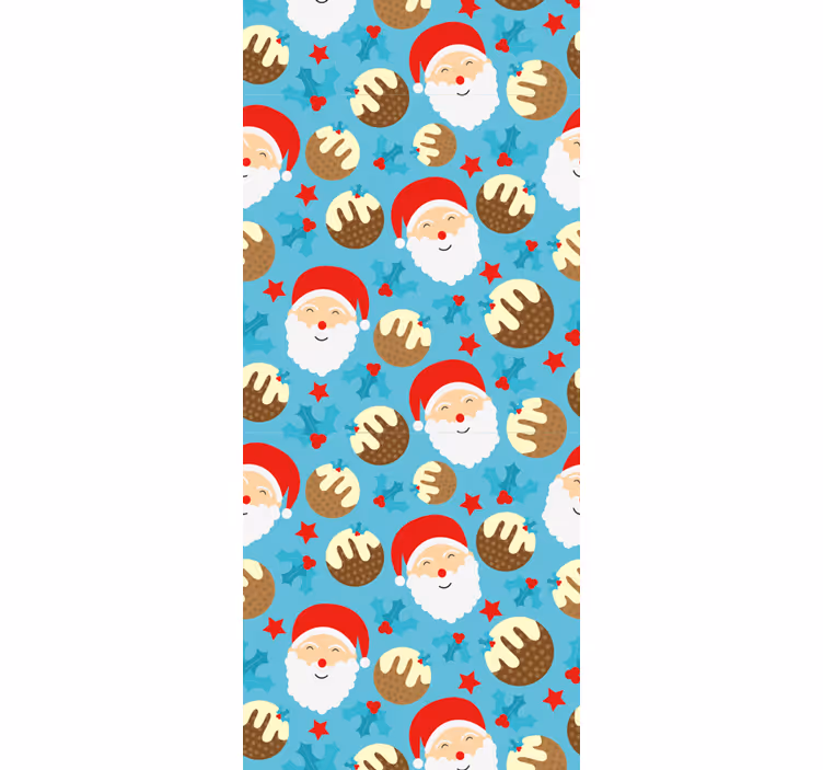 Mikulás eszik a cookie-kat tej tapéta - TenStickers