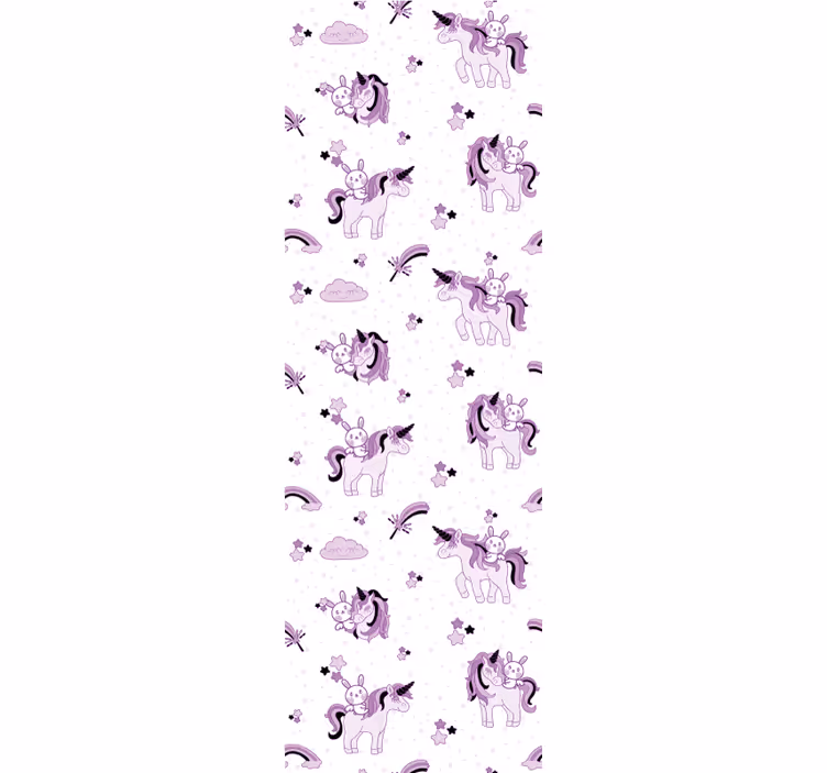 Egyszarvú fantasy jelenet Babaszoba tapéta - TenStickers