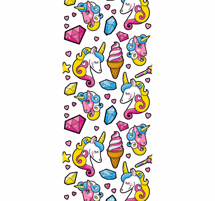 Unikornis fantasy motívum Gyerekszoba tapéta - TenStickers