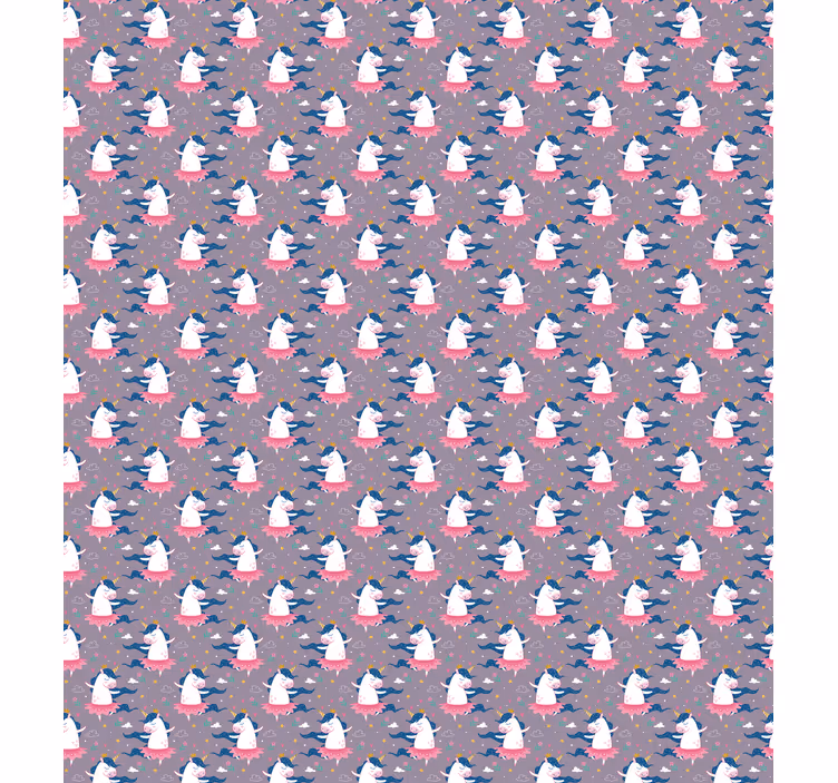 Mitikus unikornisok Babaszoba tapéta - TenStickers