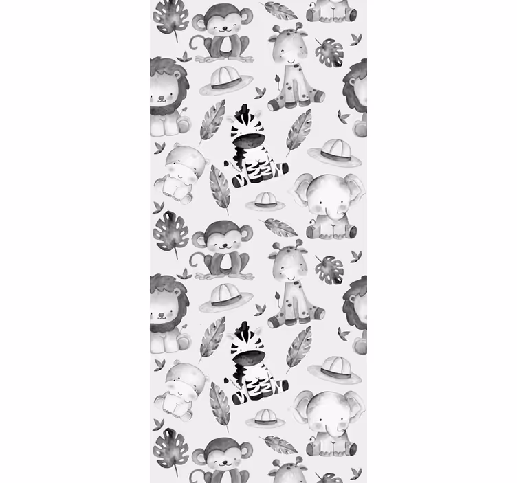Szafari barátok Allati tapéta - TenStickers