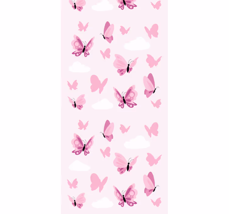 Minimalista pillangók gyermek tapéta - TenStickers