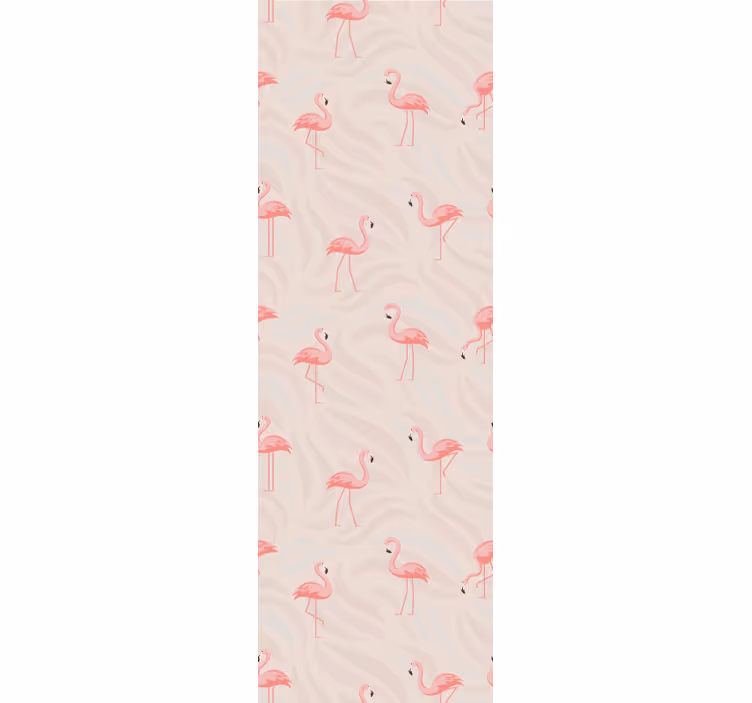 Flamingók különböző pózokban modern tapéta - TenStickers