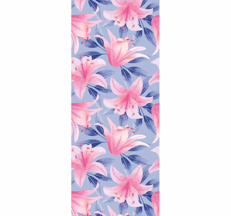Elegáns liliom mintás Tapéta Virágdíszes - TenStickers