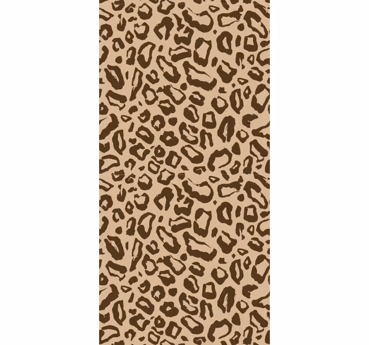Beige macskamintás tapéta leopárd - TenStickers