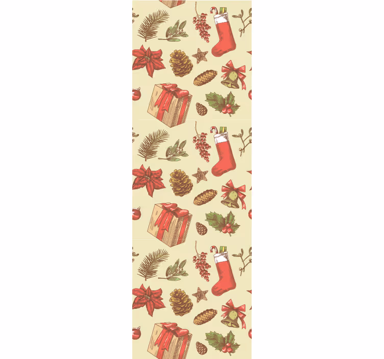 ünnepi yuletide design Tapéta Karácsony - TenStickers