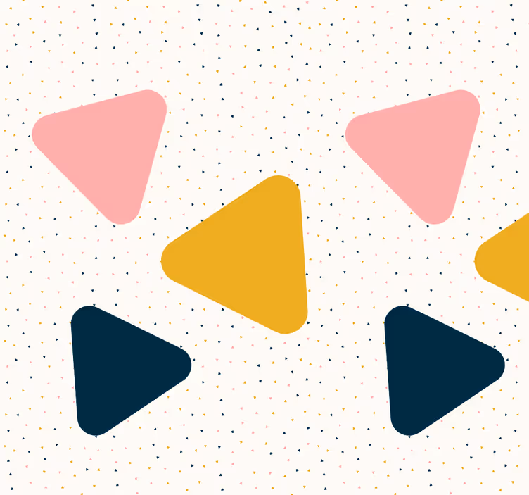 Modern geometriai formák design Tapéta háromszögek - TenStickers