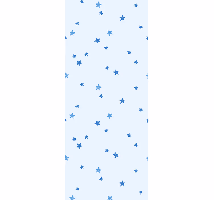 Pasztell színű kék csillagok hálószoba tapéta - TenStickers