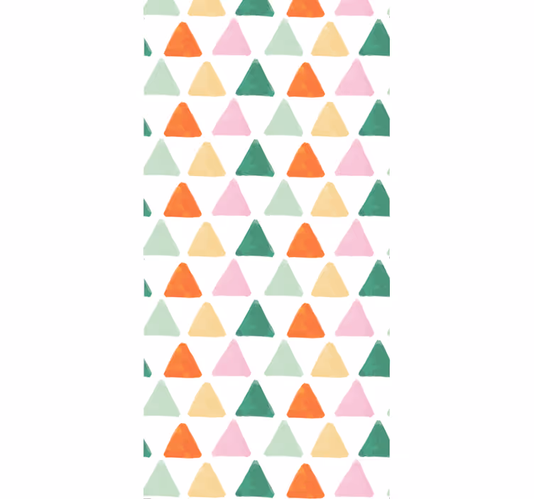 Színes háromszög minta Tapéta Geometriai - TenStickers
