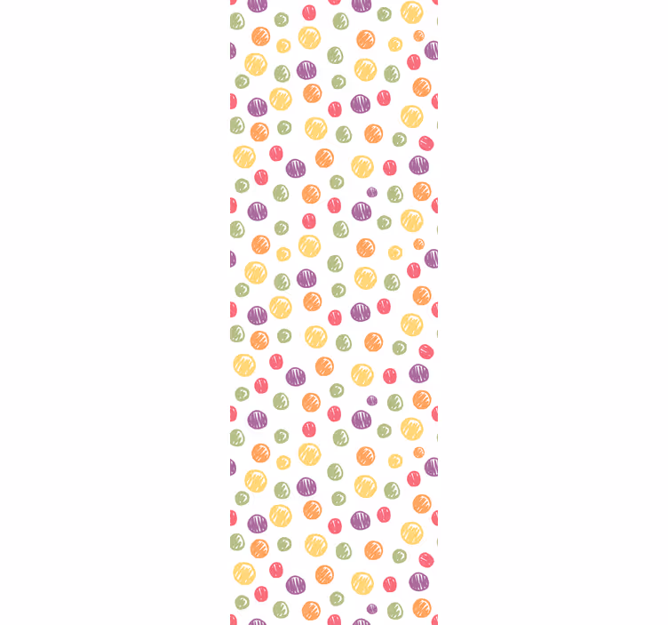 Színes pöttyös minta foltos tapéta - TenStickers
