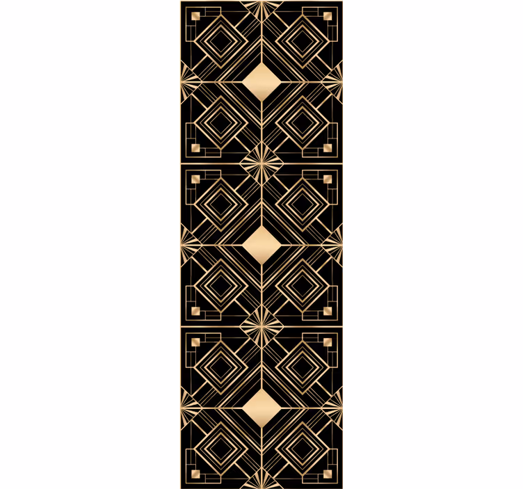 Modern art fekete és arany deco tapéta - TenStickers