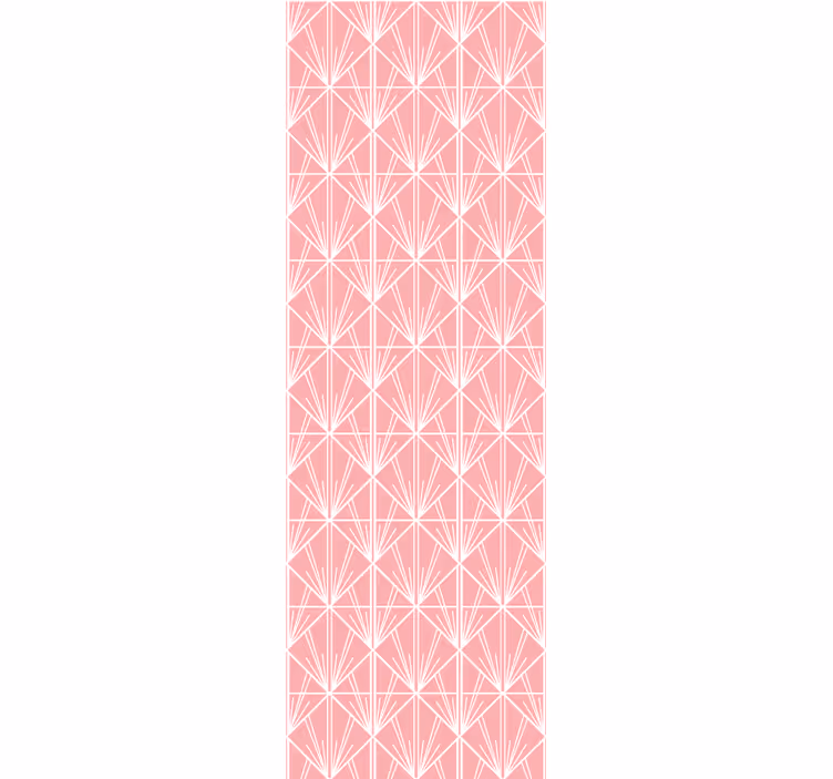 Geometriai rózsaszín minta Tapéta Modern - TenStickers