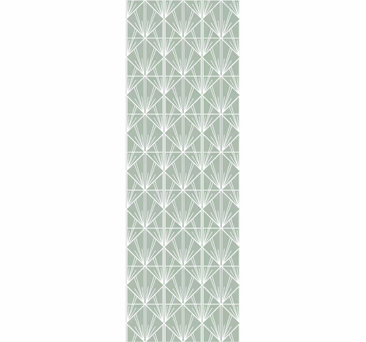 Modern art zöld-fehér deco tapéta - TenStickers