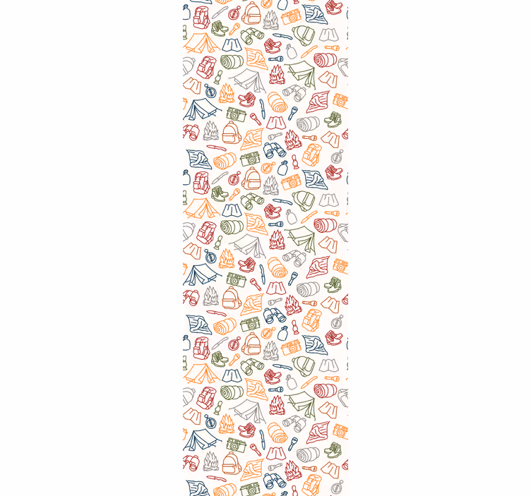 Kemping emblémák Tapéta Művészet - TenStickers