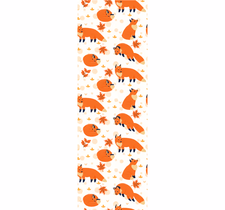Gyönyörű rókák dzsungel tapéta - TenStickers